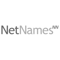 Logo NetNames, black & white