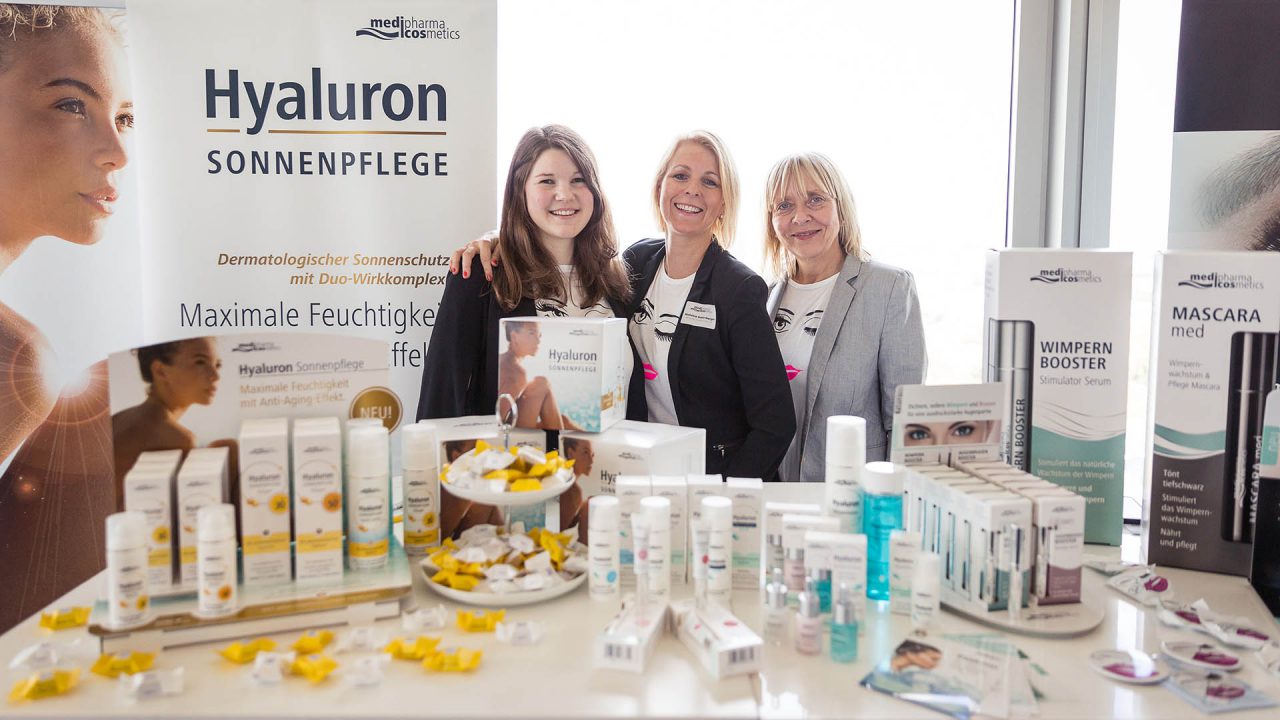 Webportalis "All-in-One Lifestyle-Event" medipharma cosmetics Hyaluron, Clio Kumlehn, Michaela Gusenberger, Sabine-Harms-Karla (April 2017)