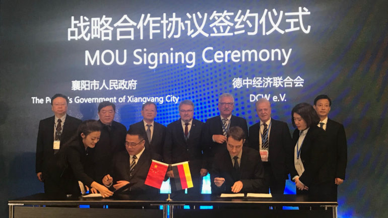Xiangyang IAA MOU Signing Ceremony