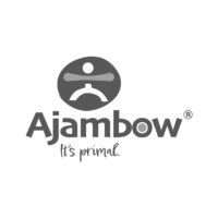 Logo Ajambow, black & white